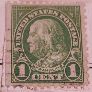 1923 Benjamin Franklin stamp